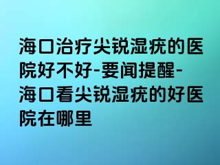 海口治疗尖锐湿疣的医院好不好-要闻提醒-海口看尖锐湿疣的好医院在哪里