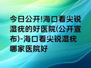 今日公开!海口看尖锐湿疣的好医院(公开宣布)-海口看尖锐湿疣哪家医院好